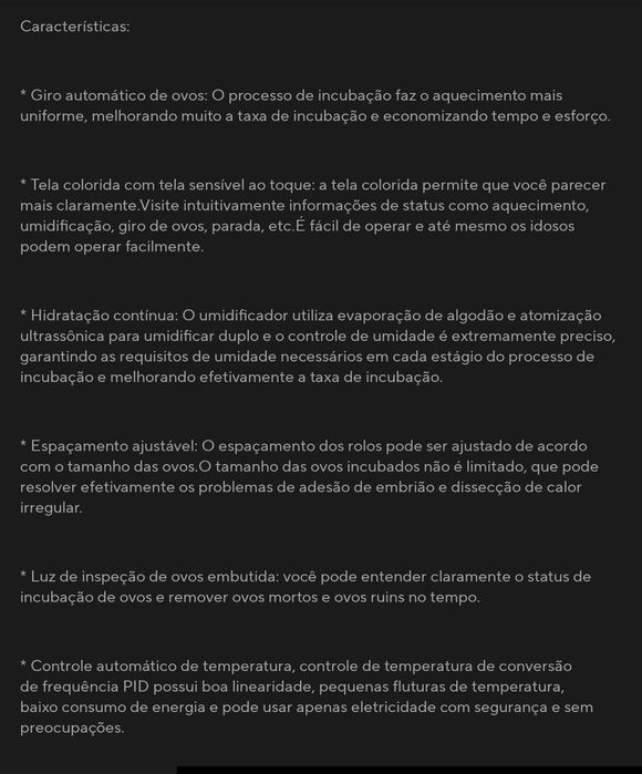 [NOVO] Incubadora/Chocadeira 24 Ovos Galinha