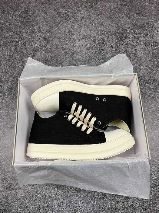 ! PREMIUM ! Rick Owens Ramones Black White 37 38 39 40 41 42 43 44 45