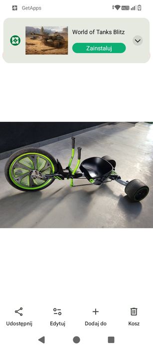 Gokart trzykołowy do driftu