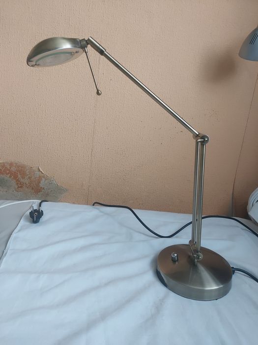 Lampa stołowa LED biurkowa stal ze ściemniaczem