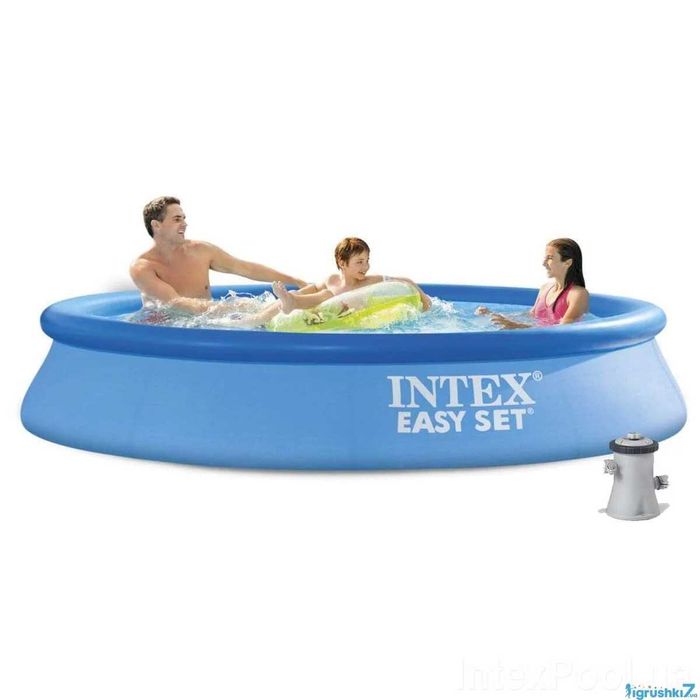 Intex Басейн наливний 28118\ 305х61см, об'єм = 3077л, з фільтр-насосом