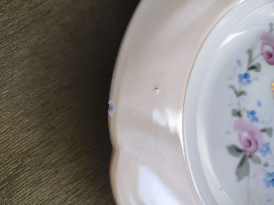 Talerz pamiątkowy.Retro.  Stara porcelana