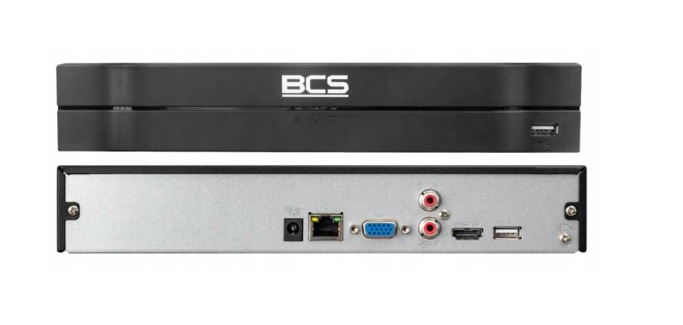 Rejestrator BCS 8 kanałów 16Mpx  BCS-L-NVR0801-4KE(2)