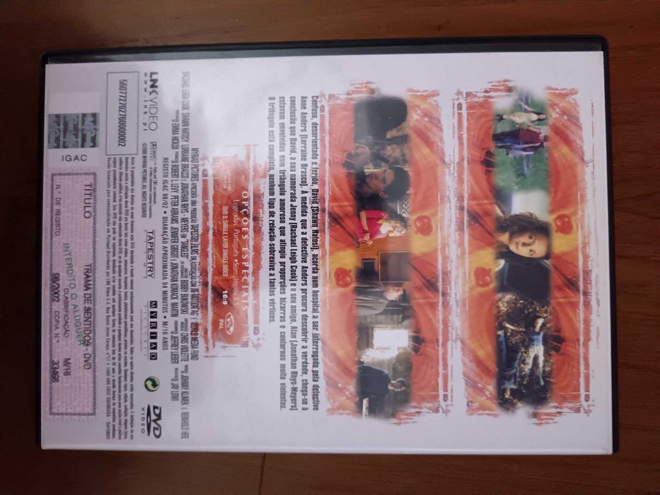 filme dvd original - trama dos sentidos