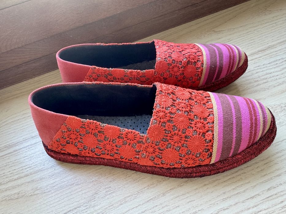 GEOX Modesty mokasyny espadryle damskie 37/38 czerwone  Respira
