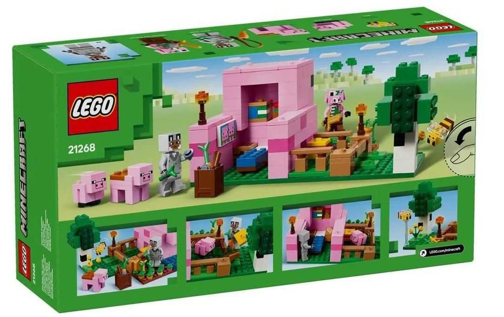 NOWE LEGO Minecraft Dom prosiaczka 21268