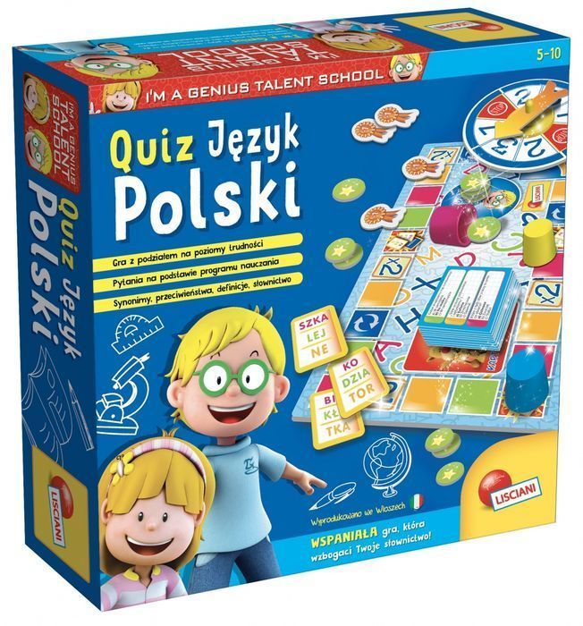 Gra Quiz Język Polski I'm A Genius 304-P54350 Lisciani Nowa Nieużywana