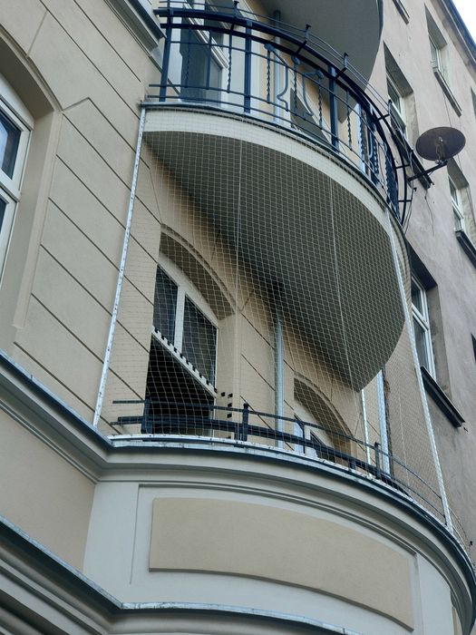 Siatka dla kota, siatka na balkon, taras, przed gołębiami, moskitiery