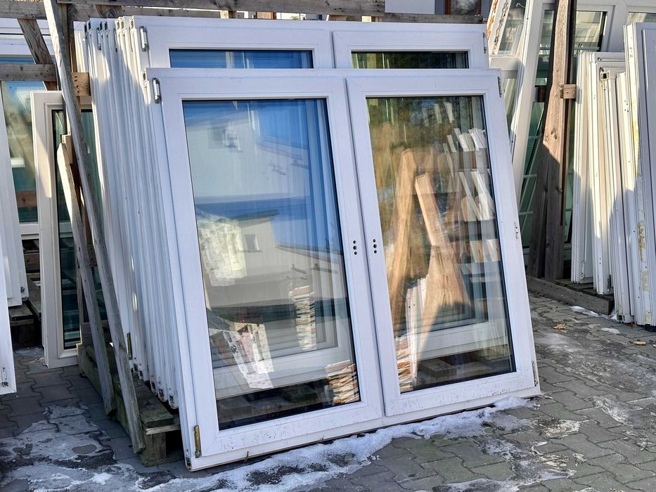OKNA UŻYWANE dwuskrzydłowe z Niemiec- 158x141 i inne