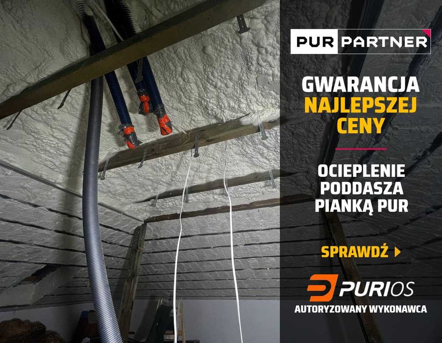 PIANA PUR / Ocieplanie PIANĄ PUR / Ocieplenie dachu PIANĄ PUR / Ocieplenie poddasza PIANKĄ PUR / Izolacja Poddasza PIANKĄ PUR / CELULOZA / PROMOCJA !!