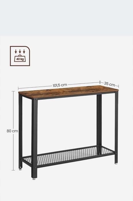 Stolik / konsola loft z półką