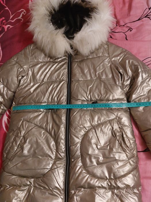 Тепла зимова куртка - пальто на  дівчинку, 36 розмір (зріст 146)