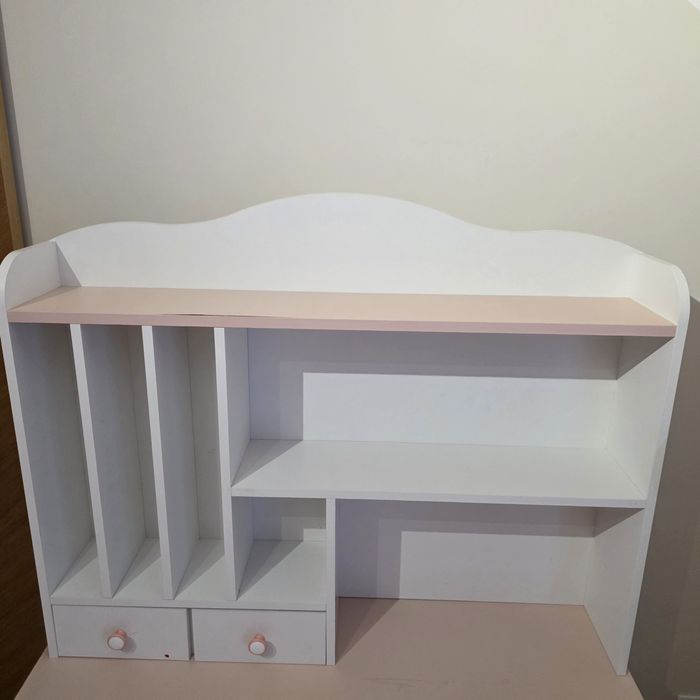 Biurko Simple White Cristal + Sekretarzyk ReStyle White Crystal Meblik