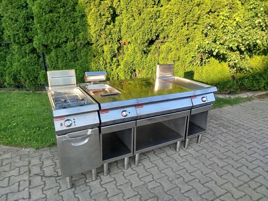 Frytkownica gazowa grill gazowy podgrzewacz burger