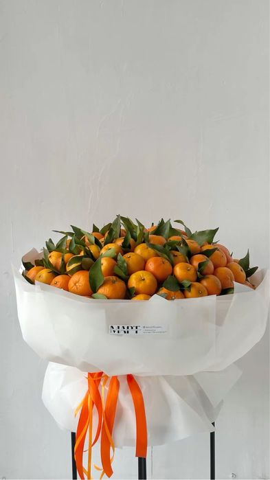 Новогодний декор Букеты из мандарин , подарочная композиция