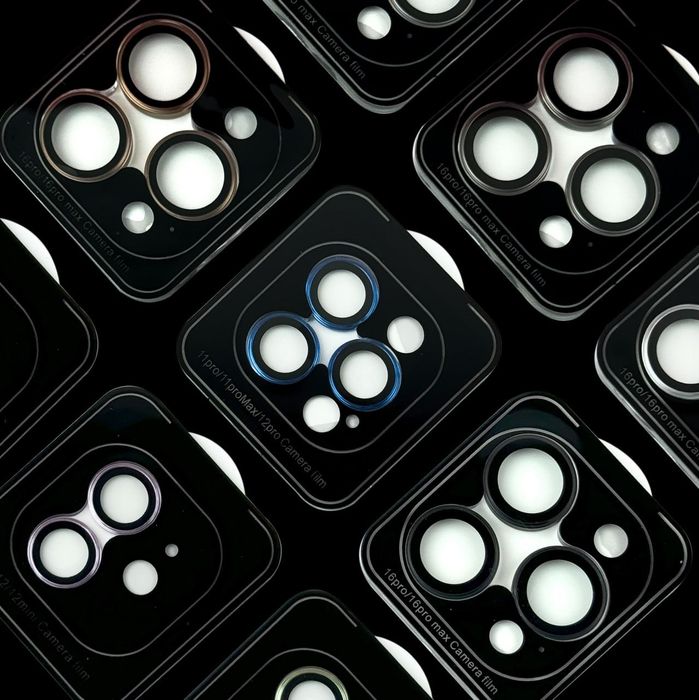 Защитное стекло на камеру 3D линзы на iPhone 16 Pro Max лінзи
