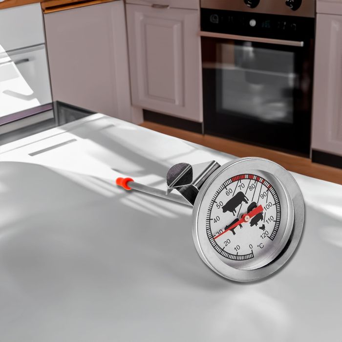 Termometr z sondą zegarową i klipsem do pieczenia mięs