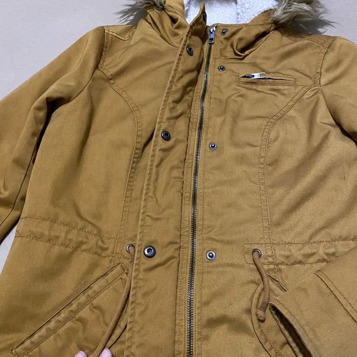 Парка демісезонна жіноча пісочна ONLY  розмір S