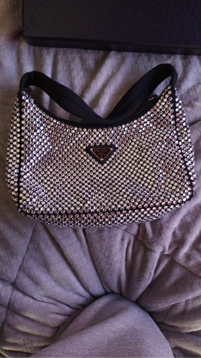 Mala Prada com brilhantes original com todos os acessorios