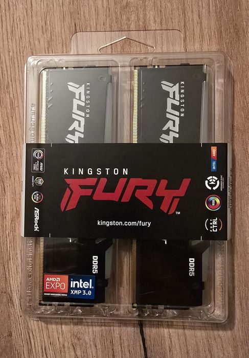 Pamięć RAM Kingston FURY Beast RGB DDR5 32GB (2 x 16GB) 6000 CL30 EXPO