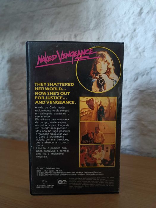 Filme VHS Vingança Mortal (Naked Vengeance) Cirio Santiago