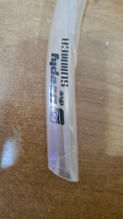 Barbatanas oculos de mergulho e tubo