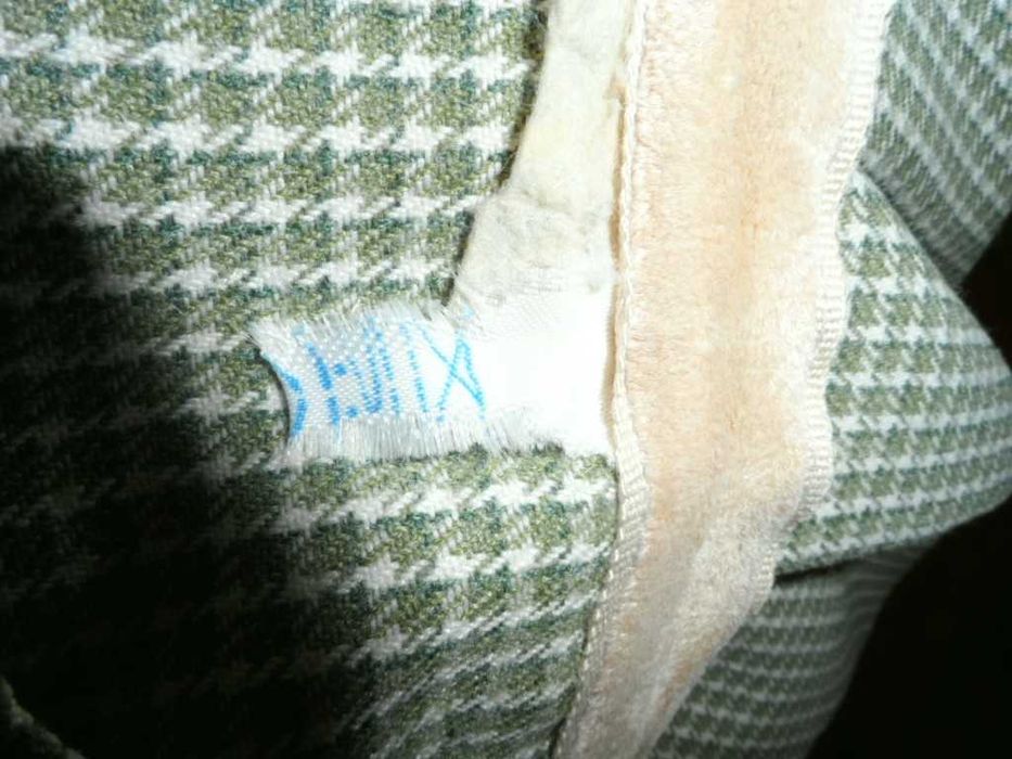 Юбка теплая длинная в клетку осень-зима р.46 М винтаж СССР - ГДР бирка