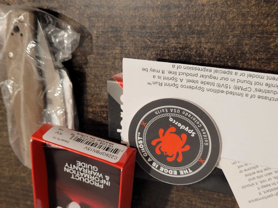 Spyderco Shaman Sprint Run Brown G10 Stonewashed CPM-15V