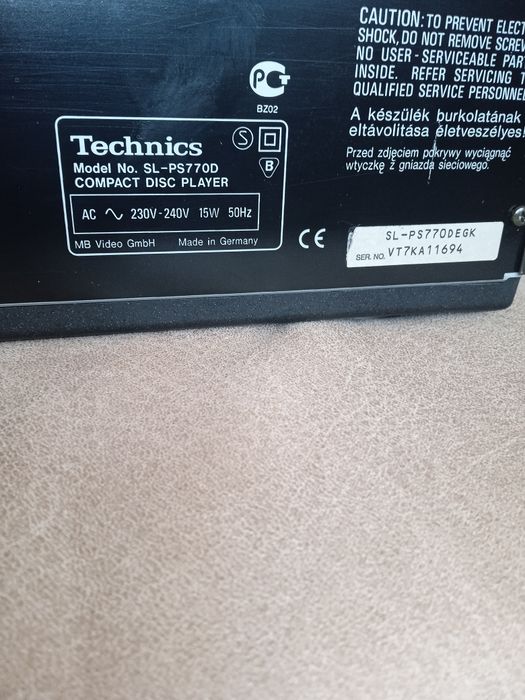 Продам СД плеер техникс sl-ps 770d