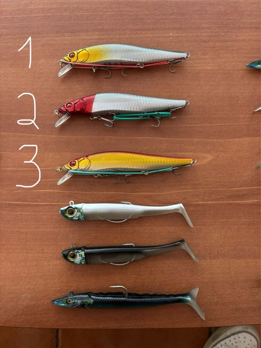 Material surfcasting e amostras spinning