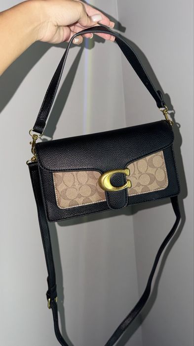 Сумка жіноча Coach Tabby Shoulder Bag 26 Brass/Black