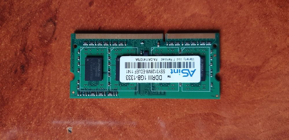 Оперативна пам'ять ASint 1 GB DDR3 1GB-1333 - SSY3128M8-EDJEF 1141