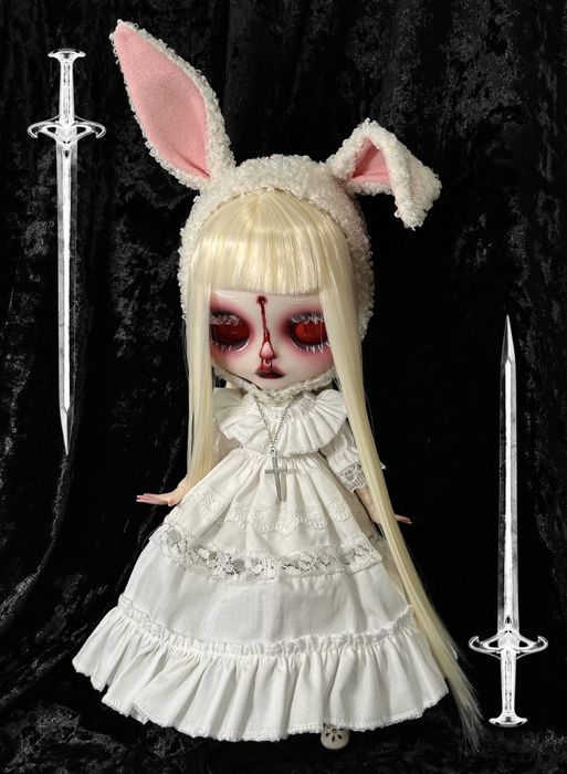 Лялька блайз кастом blythe custom монстер хай monster high