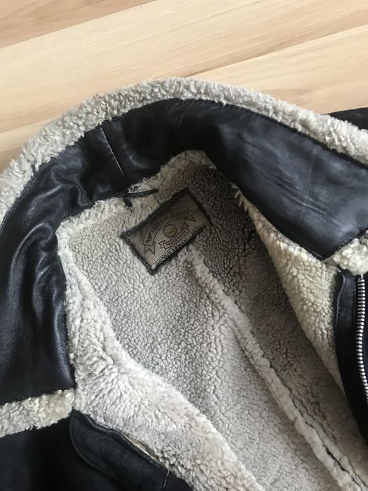 Kożuch krótki naturalny  męski Armanii Jeans r. 52 Vintage.