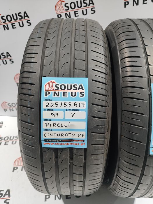 2 pneus semi novos 225-55R17 Pirelli - Oferta da