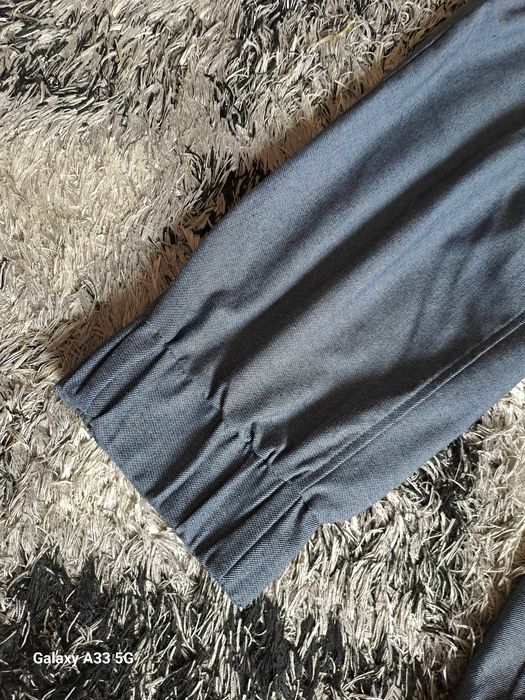 Spodnie joggery ze ściągaczami indygo Zara XL