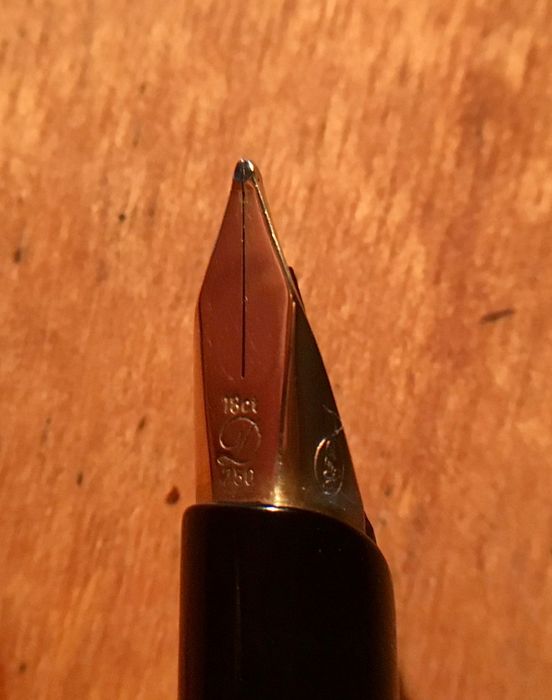 S.T.DUPONT - caneta e roller boll - ouro e laca da China - anos 80