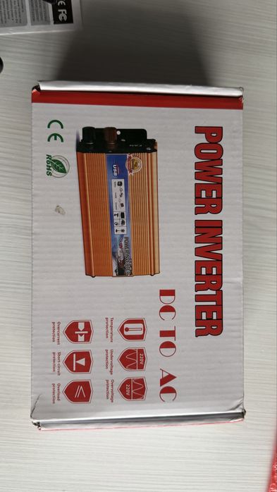 Автомобільний інвертор 12V → 220V 1000W + USB