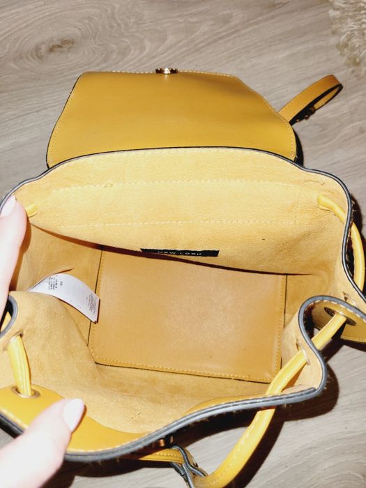 New Look nowy plecak shopper bag musztardowy
