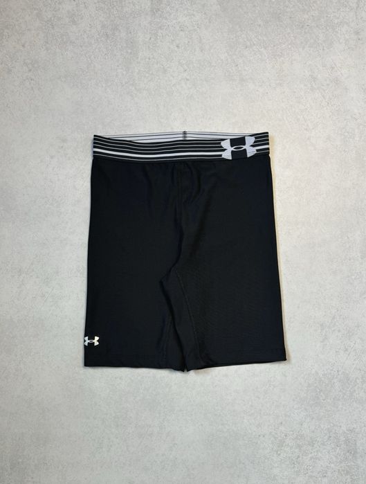 Компрессионные шорты Under Armour черные женские оригинал. Жіночі компресійні шорти Under Armour чорні спортивні шорти оригінал