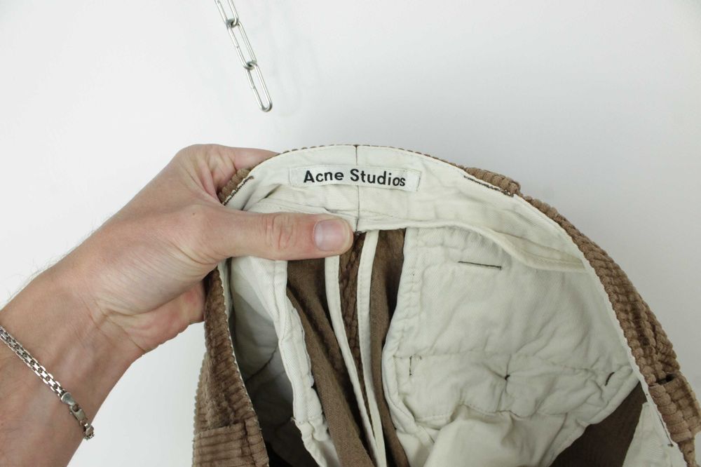 Брендові вельветові штани брюки Acne Studios Brown Corduroy 50 W34/L32