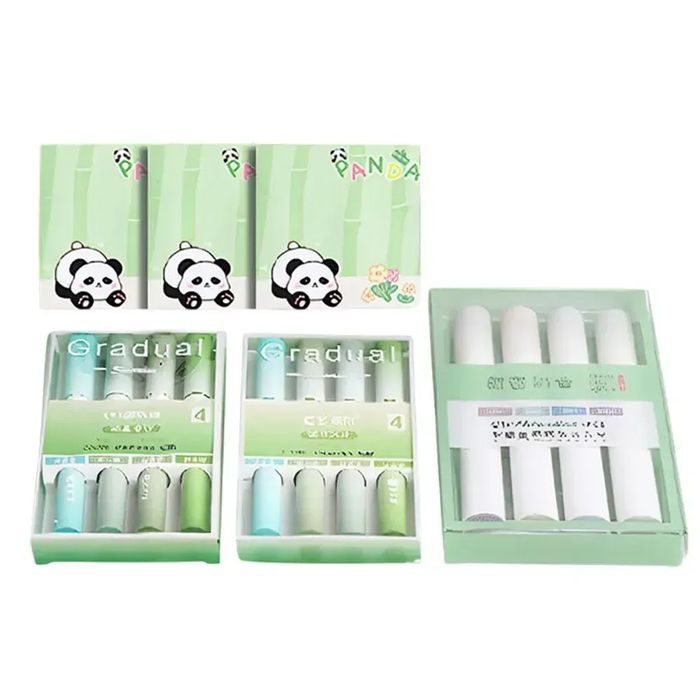 ‼️Великий набір канцелярії Панда 55в1 в кейсі з кодовим замком