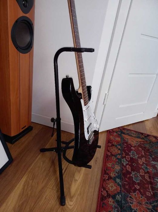 Statyw Gitarowy Stojak Wieszak Na Gitarę Regulowany Blokada Do Gitary