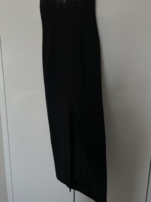 Вечірня довга асиметрична сукня / black tie платье вечернее черное