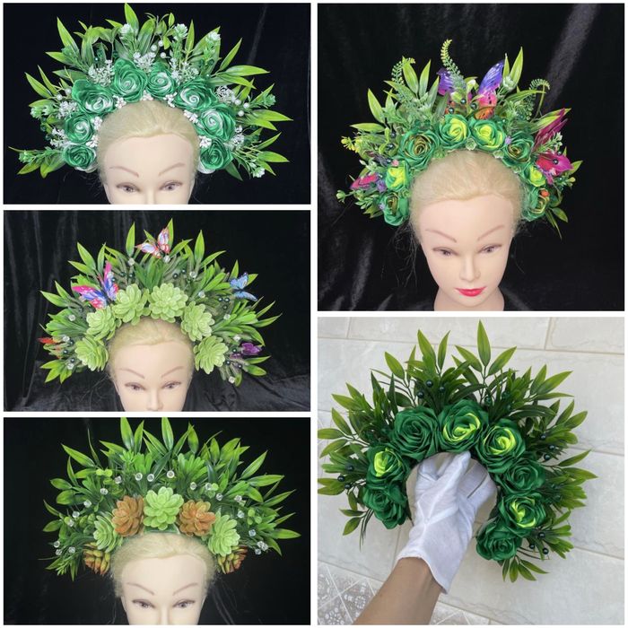 Корона обруч вінок віночок мавки лісової фея ельф эльф весняний метели