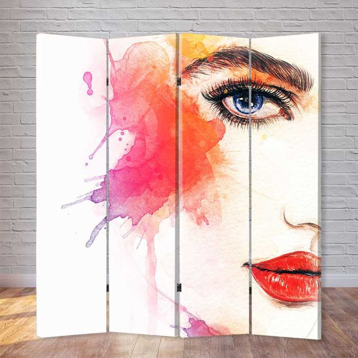 Ширма 180х160см натуральне дерево 7 кольорів 4 секції