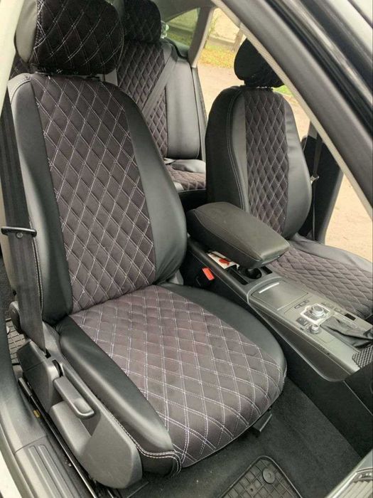 Модельные чехлы на сиденья Авточехлы Эко кожа алькантара НА ЛЮБОЕ АВТО