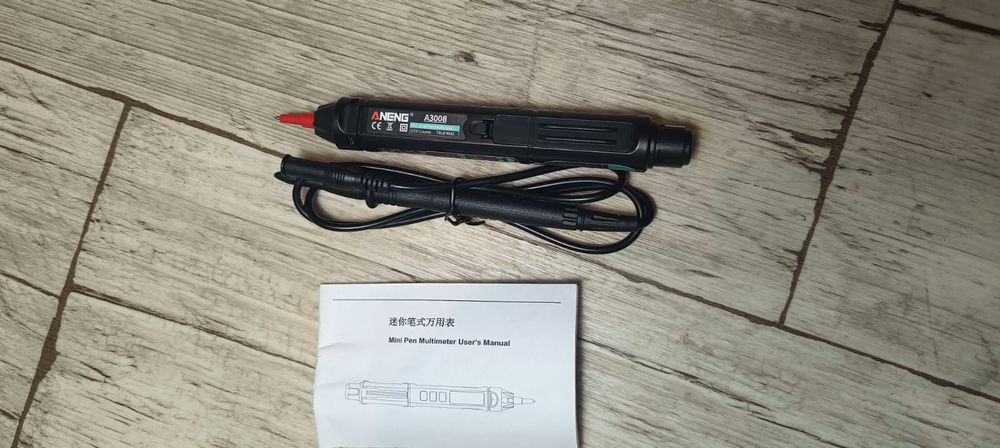 Cyfrowy multimetr w formie długopisu ANENG A3008.