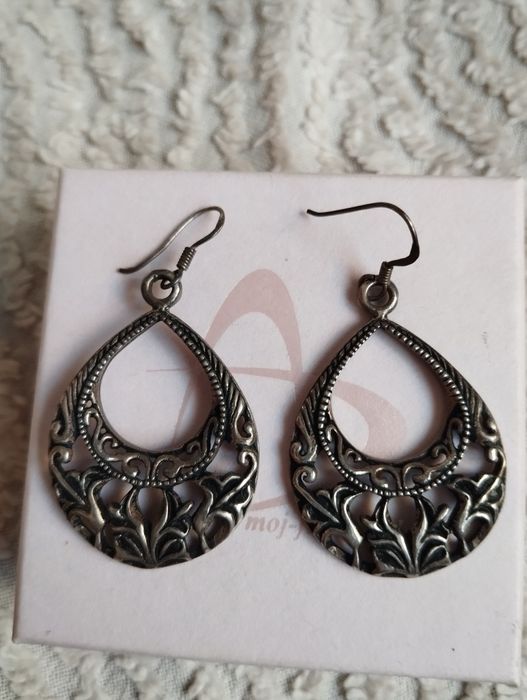 Duże kolczyki srebro 925