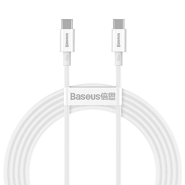Kabel Baseus CATYS-C02 USB-C - USB-C PD QC FCP 100W 5A 2m - biały